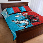 Custom Sharks-Dragons Rugby Quilt Bed Set With Sporty Style