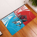 Custom Sharks-Dragons Rugby Rubber Doormat With Sporty Style