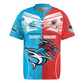 Custom Sharks-Dragons Rugby Rugby Jersey With Sporty Style