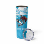 Custom Sharks-Dragons Rugby Skinny Tumbler With Sporty Style