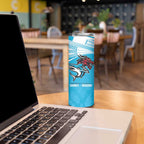Custom Sharks-Dragons Rugby Skinny Tumbler With Sporty Style