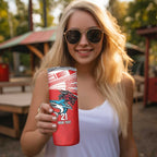 Custom Sharks-Dragons Rugby Skinny Tumbler With Sporty Style