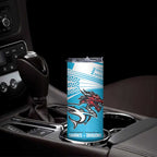 Custom Sharks-Dragons Rugby Skinny Tumbler With Sporty Style