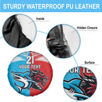 Custom Sharks-Dragons Rugby Spare Tire Cover With Sporty Style