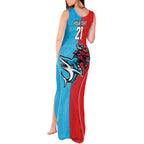 Custom Sharks-Dragons Rugby Tank Maxi Dress With Sporty Style