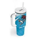 Custom Sharks-Dragons Rugby Tumbler With Handle With Sporty Style