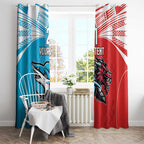 Custom Sharks-Dragons Rugby Window Curtain With Sporty Style