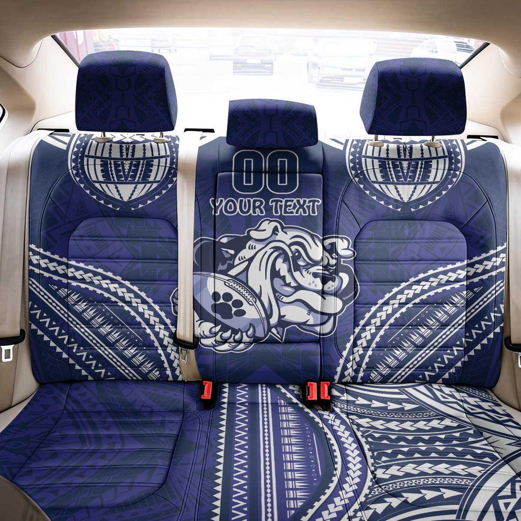 Bulldogs Rugby Custom Back Car Seat Cover Go Berries With Polynesian Style