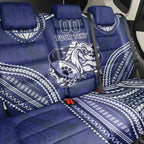 Bulldogs Rugby Custom Back Car Seat Cover Go Berries With Polynesian Style