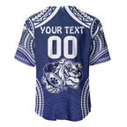 Bulldogs Rugby Custom Baseball Jersey Go Berries With Polynesian Style