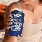 Bulldogs Rugby Custom 4 in 1 Can Cooler Tumbler Go Berries With Polynesian Style