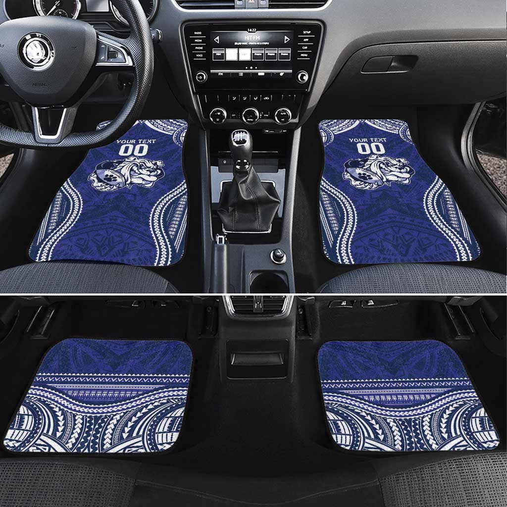 Bulldogs Rugby Custom Car Mats Go Berries With Polynesian Style
