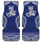 Bulldogs Rugby Custom Car Mats Go Berries With Polynesian Style