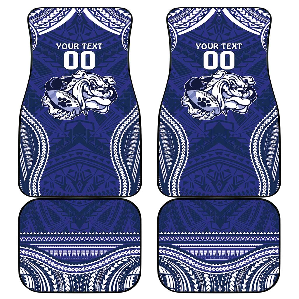 Bulldogs Rugby Custom Car Mats Go Berries With Polynesian Style