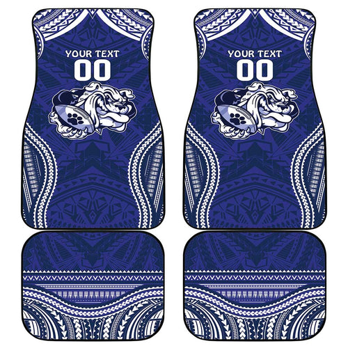 Bulldogs Rugby Custom Car Mats Go Berries With Polynesian Style