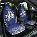 Bulldogs Rugby Custom Car Seat Cover Go Berries With Polynesian Style