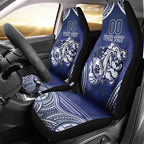 Bulldogs Rugby Custom Car Seat Cover Go Berries With Polynesian Style