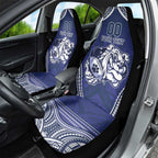 Bulldogs Rugby Custom Car Seat Cover Go Berries With Polynesian Style