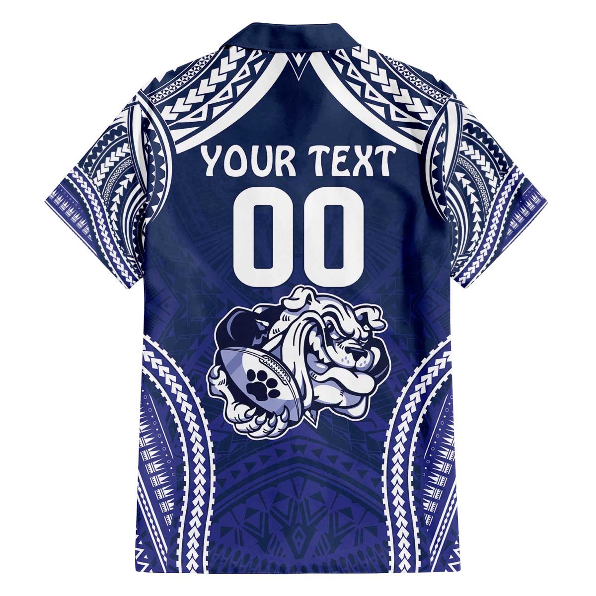 Bulldogs Rugby Custom Family Matching Puletasi and Hawaiian Shirt Go Berries With Polynesian Style