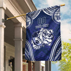 Bulldogs Rugby Custom Garden Flag Go Berries With Polynesian Style