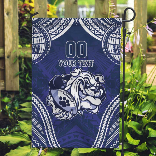 Bulldogs Rugby Custom Garden Flag Go Berries With Polynesian Style