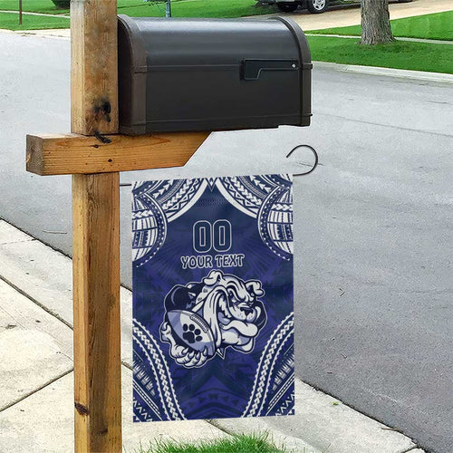 Bulldogs Rugby Custom Garden Flag Go Berries With Polynesian Style