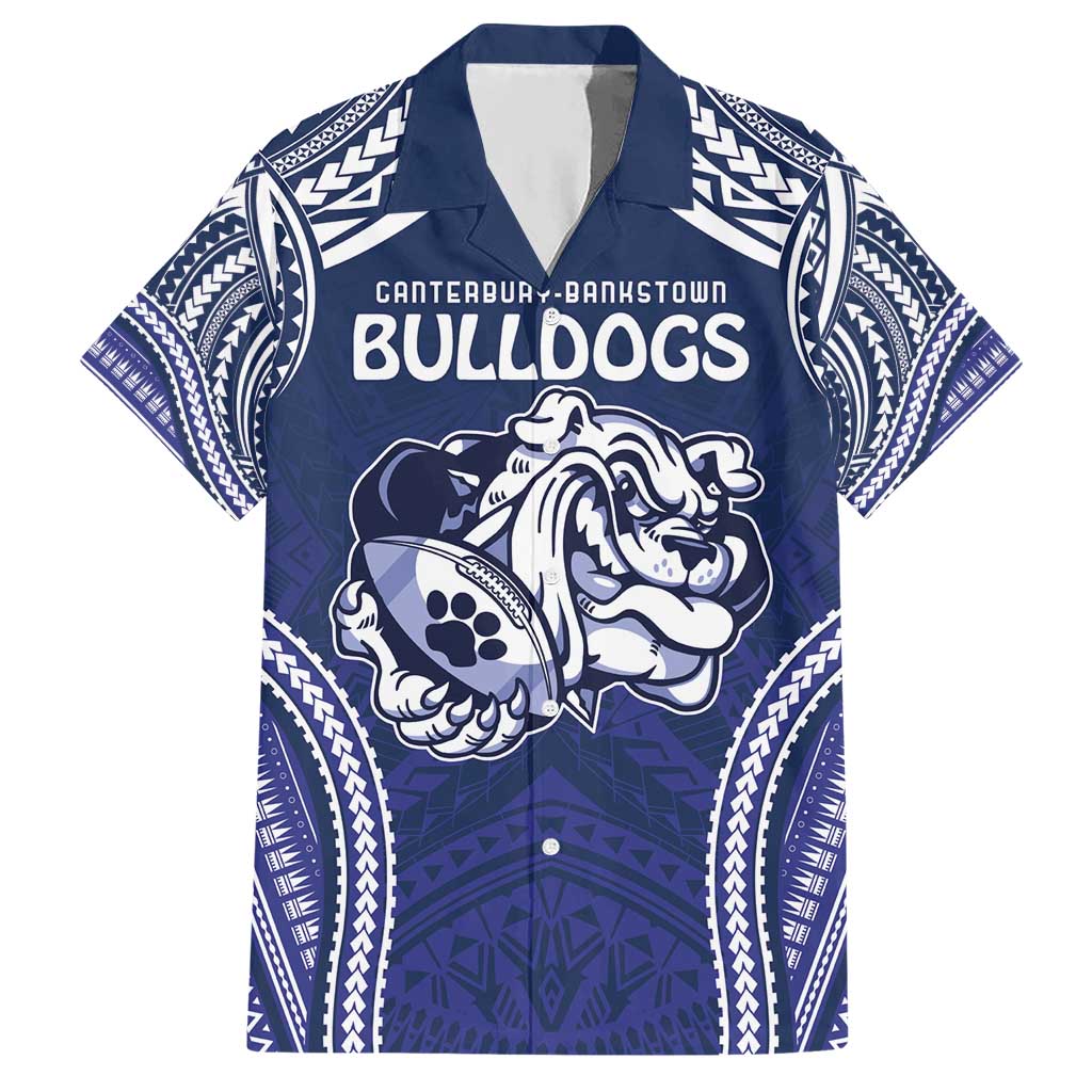 Bulldogs Rugby Custom Hawaiian Shirt Go Berries With Polynesian Style