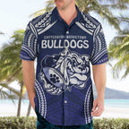 Bulldogs Rugby Custom Hawaiian Shirt Go Berries With Polynesian Style