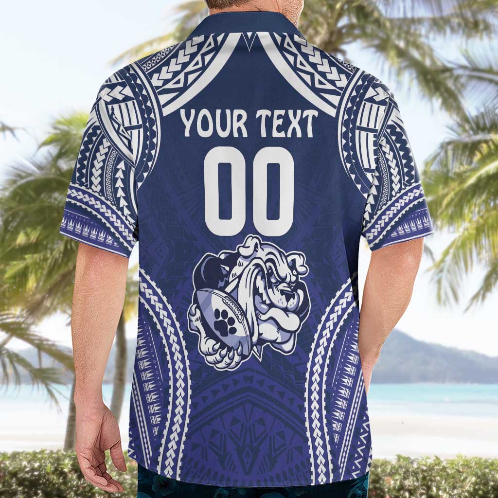 Bulldogs Rugby Custom Hawaiian Shirt Go Berries With Polynesian Style