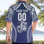 Bulldogs Rugby Custom Hawaiian Shirt Go Berries With Polynesian Style