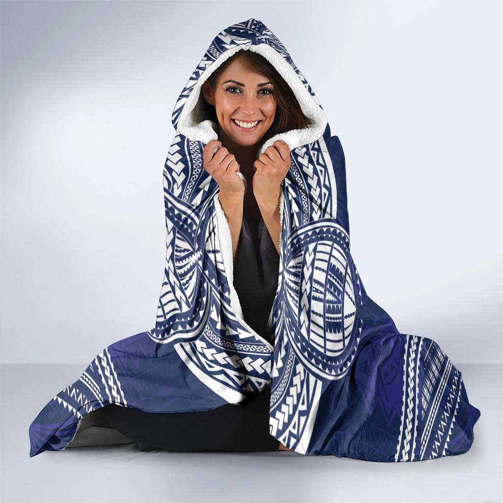 Bulldogs Rugby Custom Hooded Blanket Go Berries With Polynesian Style
