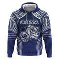 Bulldogs Rugby Custom Hoodie Go Berries With Polynesian Style
