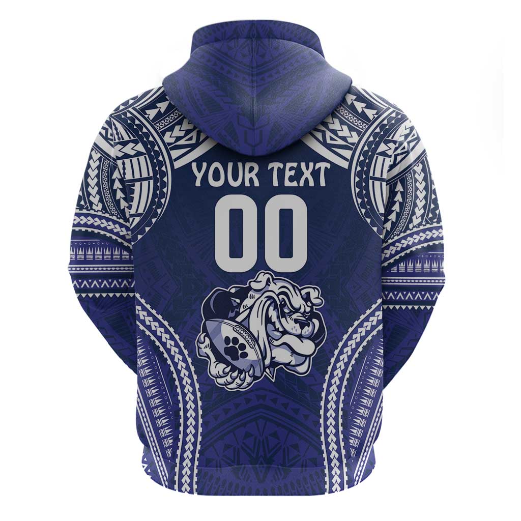 Bulldogs Rugby Custom Hoodie Go Berries With Polynesian Style