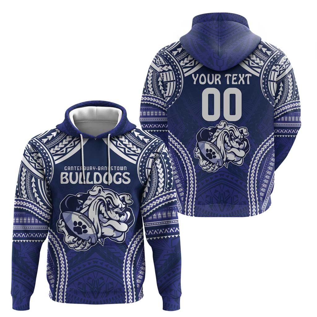 Bulldogs Rugby Custom Hoodie Go Berries With Polynesian Style