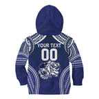 Bulldogs Rugby Custom Kid Hoodie Go Berries With Polynesian Style