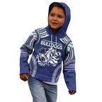 Bulldogs Rugby Custom Kid Hoodie Go Berries With Polynesian Style