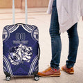 Bulldogs Rugby Custom Luggage Cover Go Berries With Polynesian Style