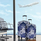 Bulldogs Rugby Custom Luggage Cover Go Berries With Polynesian Style