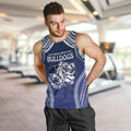 Bulldogs Rugby Custom Men Tank Top Go Berries With Polynesian Style