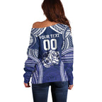Bulldogs Rugby Custom Off Shoulder Sweater Go Berries With Polynesian Style