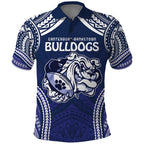 Bulldogs Rugby Custom Polo Shirt Go Berries With Polynesian Style