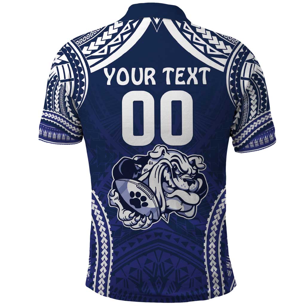 Bulldogs Rugby Custom Polo Shirt Go Berries With Polynesian Style