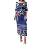 Bulldogs Rugby Custom Puletasi Go Berries With Polynesian Style