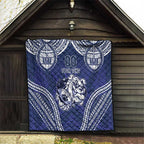 Bulldogs Rugby Custom Quilt Go Berries With Polynesian Style