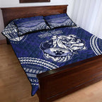 Bulldogs Rugby Custom Quilt Bed Set Go Berries With Polynesian Style