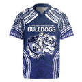 Bulldogs Rugby Custom Rugby Jersey Go Berries With Polynesian Style