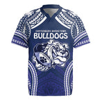 Bulldogs Rugby Custom Rugby Jersey Go Berries With Polynesian Style