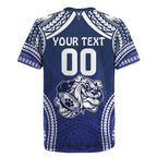 Bulldogs Rugby Custom Rugby Jersey Go Berries With Polynesian Style
