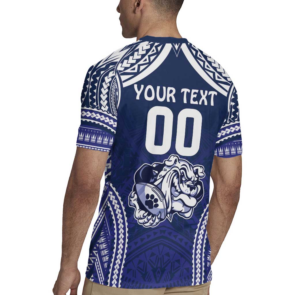 Bulldogs Rugby Custom Rugby Jersey Go Berries With Polynesian Style