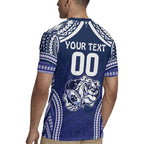 Bulldogs Rugby Custom Rugby Jersey Go Berries With Polynesian Style